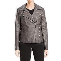 Max Studio Women's Fall 2023 Trendy Fashion Everyday Casual Faux Leather Jacket