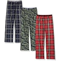 Calvin Klein boys Super Soft Brushed Micro Pant, 3 Pack MultipackPajama Bottom