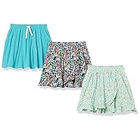 Amazon Essentials Girls and Toddlers' Knit Skorts, Pack of 3