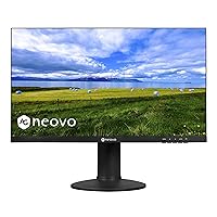 AG Neovo MH-27 27 Inch IPS 1080p Bezel Less Ergonomic Monitor with HDMI, DisplayPort and Speakers, Height Adjustable, Pivot, Swivel and Tilt for Office