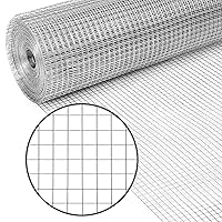 Best Choice Products 3x50ft Hardware Cloth, 1/2in 19-Gauge Galvanized Wire Fence, Double-Zinc Mesh Netting Roll, Welded Cage for Chicken Poultry Coop, Animal, Garden Protection