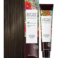 Permanent 3N Dark Natural Brown Hair Color Dye - Naturally-derived, Vegan & 100% Gray Coverage that Lasts up to 8 Weeks