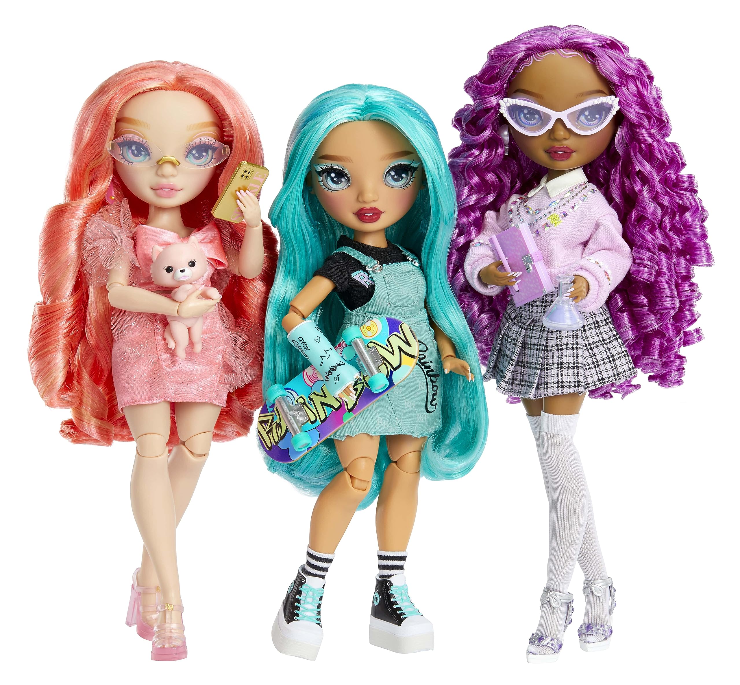 Rainbow High Lilac - Purple Fashion Doll in Fashionable Outfit, Glasses & 10+ Colorful Play Accessories. Gift for Kids 4-12 and Collectors.