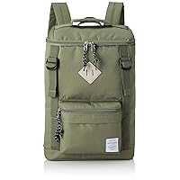 AVVENTURA(アヴェンチュラ) Point Tape Square Backpack, Green, One Size