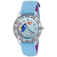 Disney Girl's 'Finding Dory' Quartz Plastic and Nylon Watch, Color:Blue (Model: W003016)