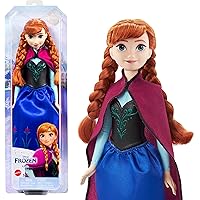 Mattel Disney Frozen Toys, Anna Fashion Doll & Accessory with Signature Look, Inspired by the Movie