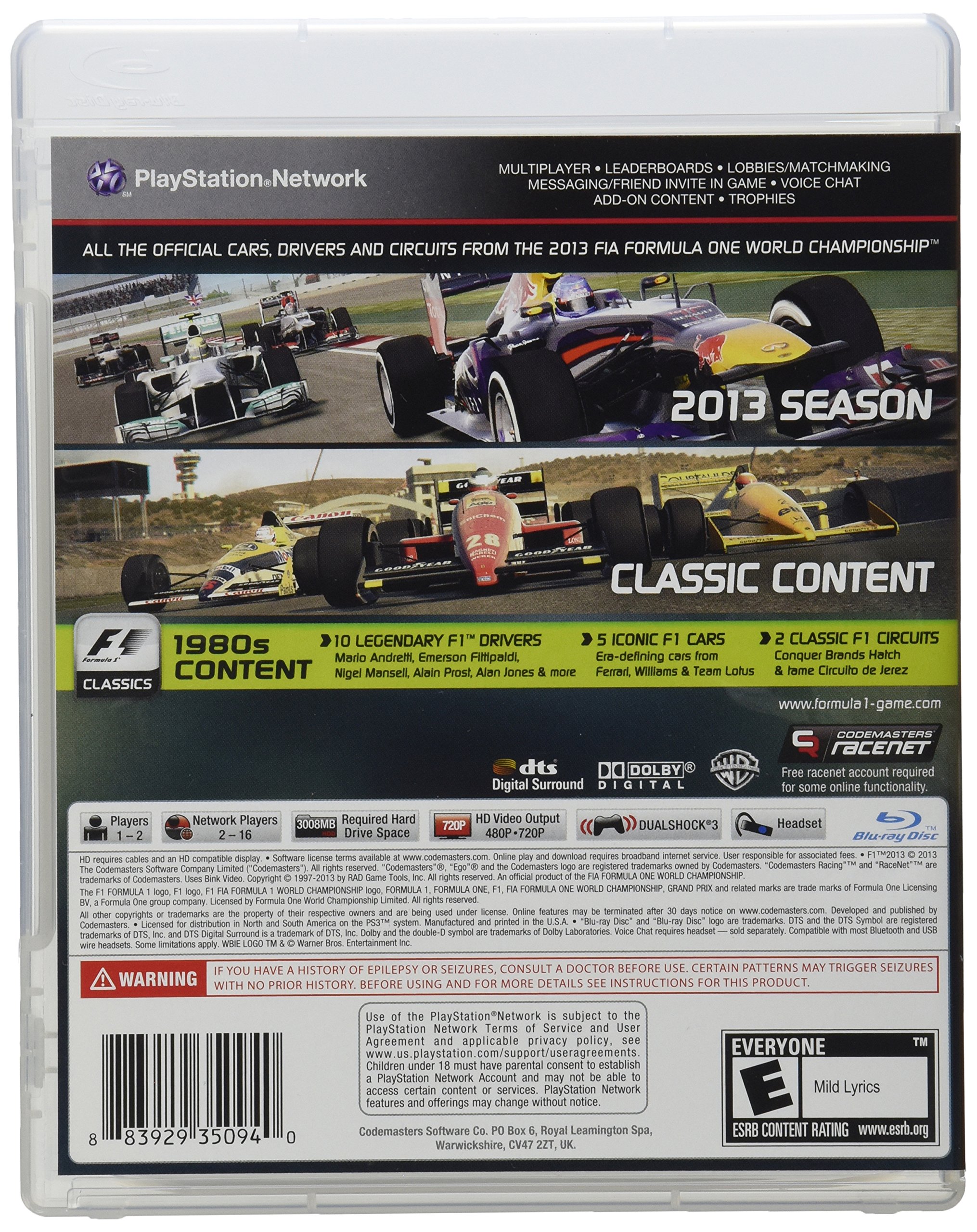 F1 2013 - Playstation 3