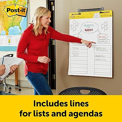 Post-it Easel Pad - 30 Sheets, 25 x 30 Inches - Great for Virtual Teachers  and Students