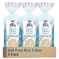 Quaker Large Rice Cakes, Salt Free, 8.53 Ounce (Pack of 3)