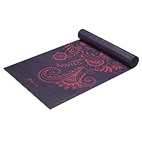Gaiam Yoga Mat - Premium 6mm Print Extra Thick Non Slip Exercise & Fitness Mat for All Types of Yoga, Pilates & Floor Workouts (68