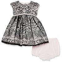 PIPPA & JULIE Baby Girls' Holiday Christmas Party Dress, Fit and Flare Silhouette