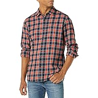 Amazon Essentials Men's Regular-Fit Long-Sleeve Two-Pocket Flannel Shirt