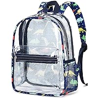 CAMTOP Clear Backpack Stadium Events 12x6x12 Small Clear Bag Mini Backpacks Purse for festival Concert Work