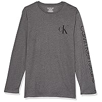 Boys' Long Sleeve Crew Neck T-Shirt, Soft, Comfortable, Relaxed Fit