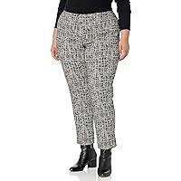 MULTIPLES Women's Plus Size Pull-on Ankle Pant