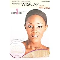Magic Fishnet Wig Cap 2266 Natural 6 Pack, Extra Long Hair Net, Elastic Band, Hair Net, Nylon, Full Size, Perfect Fit, Keeps Hair in Place, Hair Extensions, Hair Protection, Stretchable, Expandable