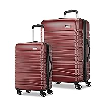 Samsonite Evolve SE Hardside Expandable Luggage with Spinners | Matt Burgundy | 2PC SET (Carry-on/Large)