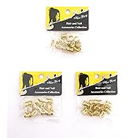 Dread Lock Dreadlocks Braiding Beads GOLD Metal Cuffs Hair Accessories Decoration Filigree Tube (8 mm, Gold) 36 pieces