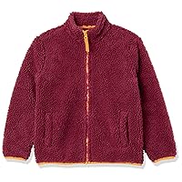 Amazon Essentials Boys and Toddlers' Polar Fleece Lined Sherpa Full-Zip Jacket-Discontinued Colors