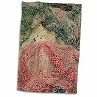 3dRose Vietnam, Da Nang. Bac My an Beach Area. Colorful Fishing net. - Towels (twl-187527-1)