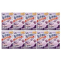 Lavender Tablets Value 5 Pack, Cleans and Deodorizer Toilets for a Fresh Smelling Bathroom (Pack of 10)