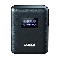D-Link DWR-933 4G+ LTE-Advanced Cat 6 Wi-Fi Hotspot, 300 Mbps, Portable, Battery-Powered Up to 14 Hours, Dual-Band Wireless AC1200, Unlocked