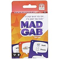 Mattel Games MAD GAB Card Game of Verbal Puzzle Phrases, Gift for Players Ages 12 Years & Olderâ€‹â€‹â€‹