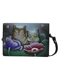 Anna by Anuschka Women's Hand-Painted Leather Two Fold Wallet on a String