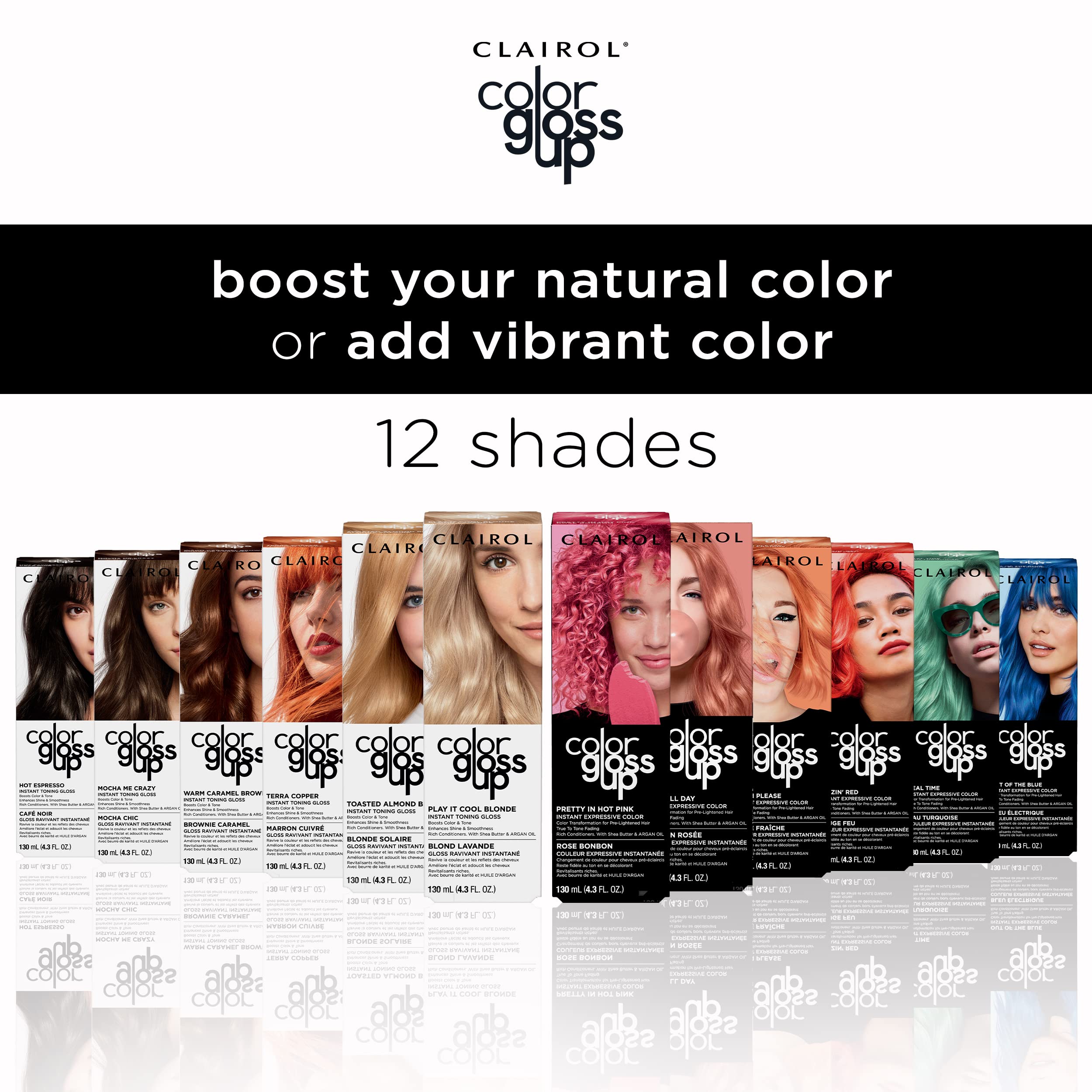 Clairol Color Gloss Up Temporary Hair Dye, Blazing Red Hair Color, Pack of 1