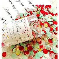 Promotional Custom Push Pop Confetti Poppers Customized Party Supplies Personalized Wedding Birthday Baby Shower Bridal Anniversary Party Poppers Gift Give Aways (50 Pack, 12)