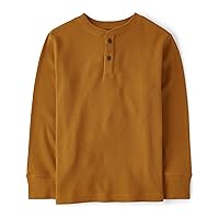 Boys' Long Sleeve Thermal Henley Shirt