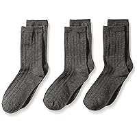 Jefferies Socks Boys 8-20 Rib Crew Socks 3 Pair Pack