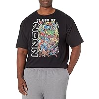 Marvel Big & Tall Comics Retro Odd Class Men's Tops Short Sleeve Tee Shirt, Black, X-Large