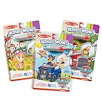 Melissa & Doug Water Wow! - Skye, Chase, Marshall Water Reveal Travel Activity Pads - 3-Pack Of PAW Patrol-Themed Reusable No-Mess for Kids