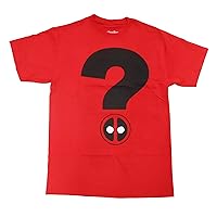 Marvel Deadpool Question Mark Red Flip T-Shirt | M