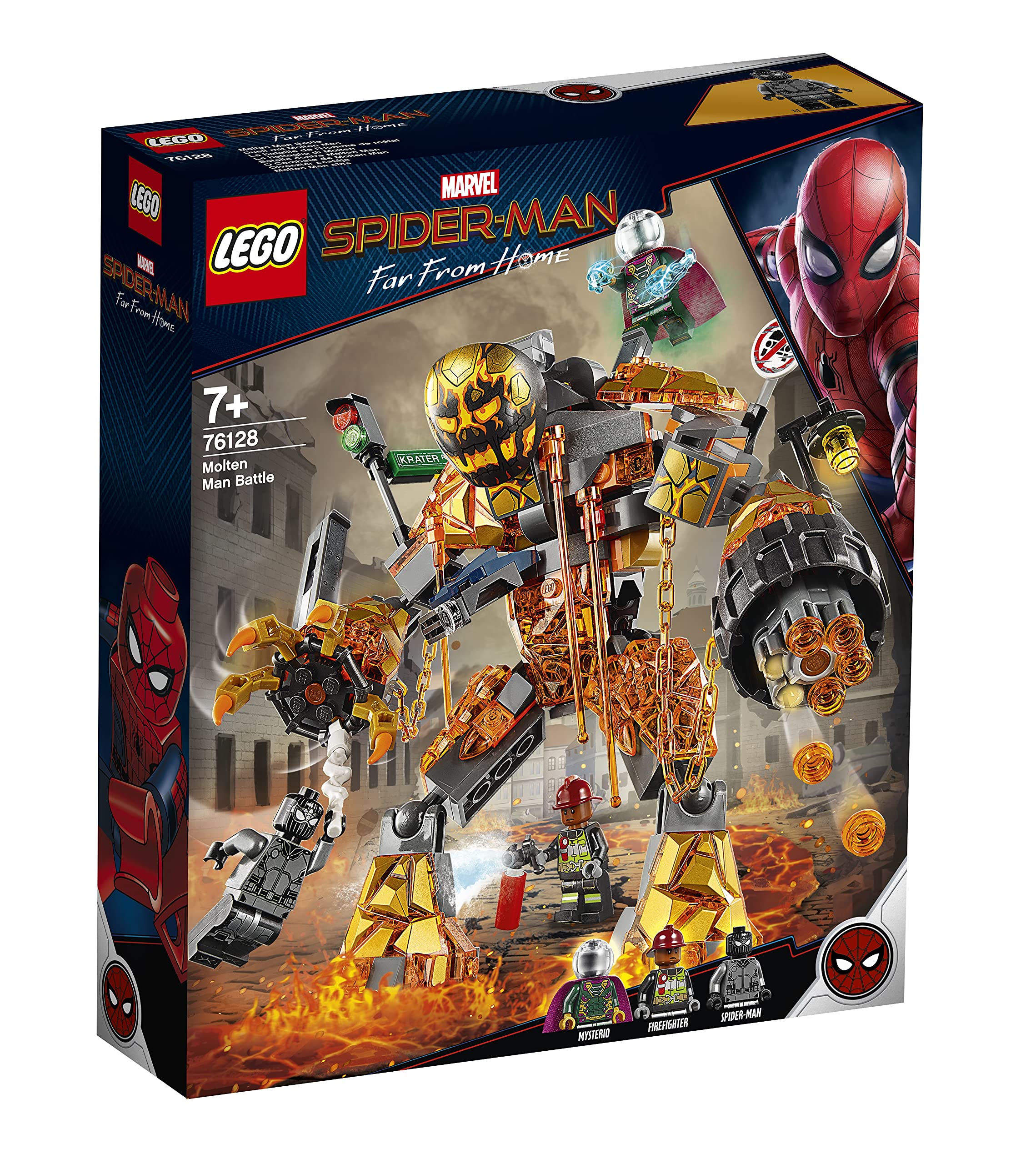 Mua LEGO 76128 Marvel Spider-Man Molten Man Battle with a Buildable Figure  and Mysterio Minifigure, Spiderman: Far From Home Movie trên Amazon Anh  chính hãng 2023 | Giaonhan247