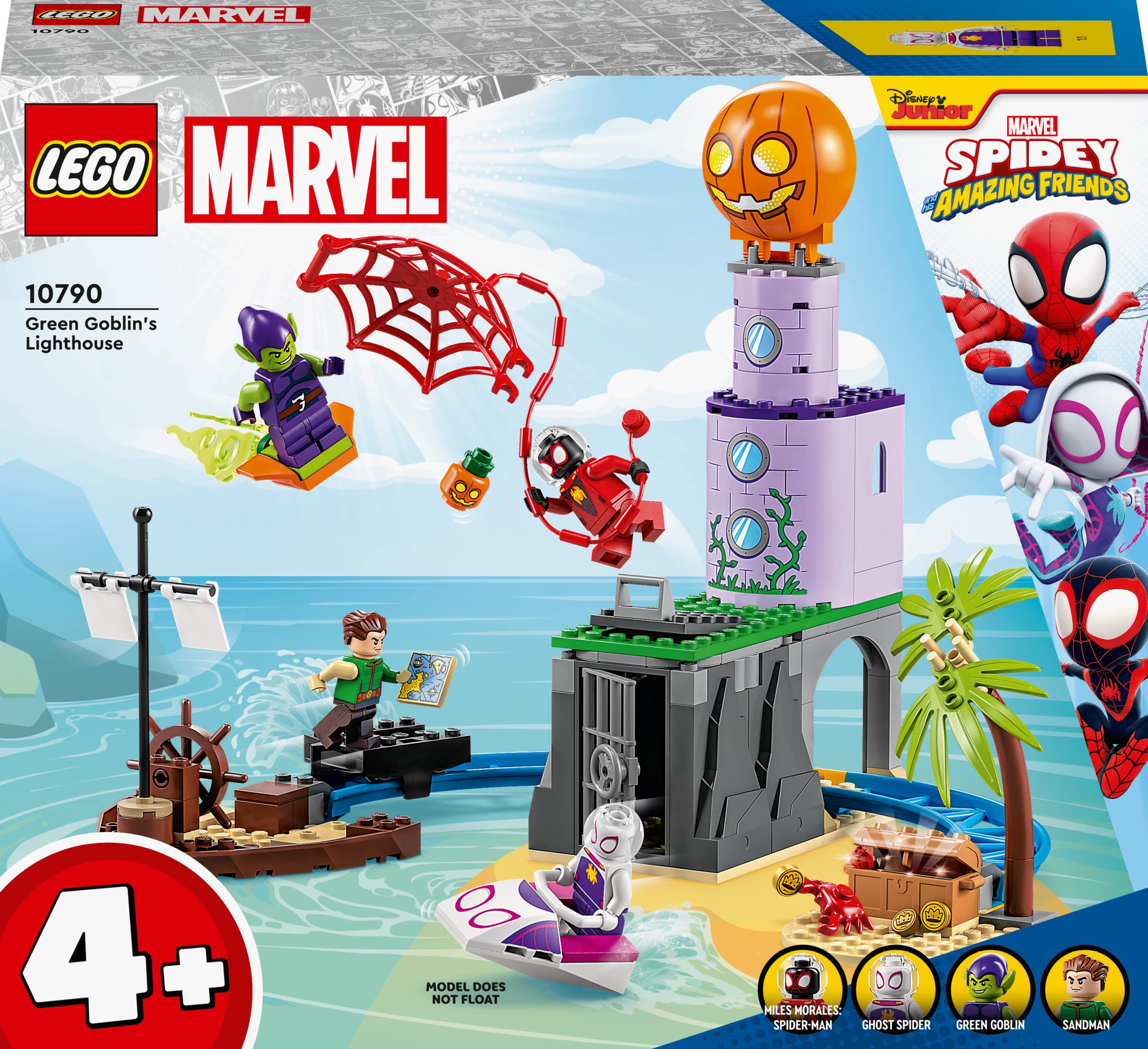 Lego Marvel Spidy and The Wow Friend: Green Goblin 10790 Toy Blocks, Present, American Comics, Superhero, Boys, Girls, 4 Years Old