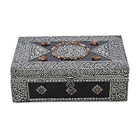 NOVICA Hand Made Repousse Brass Jewelry Box, Metallic 'Charisma'