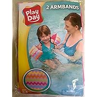Play Day Pink Chevron Waves Armbands