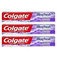 Max Fresh Knockout Gel Toothpaste, 2.5 Ounce Pack Of 3
