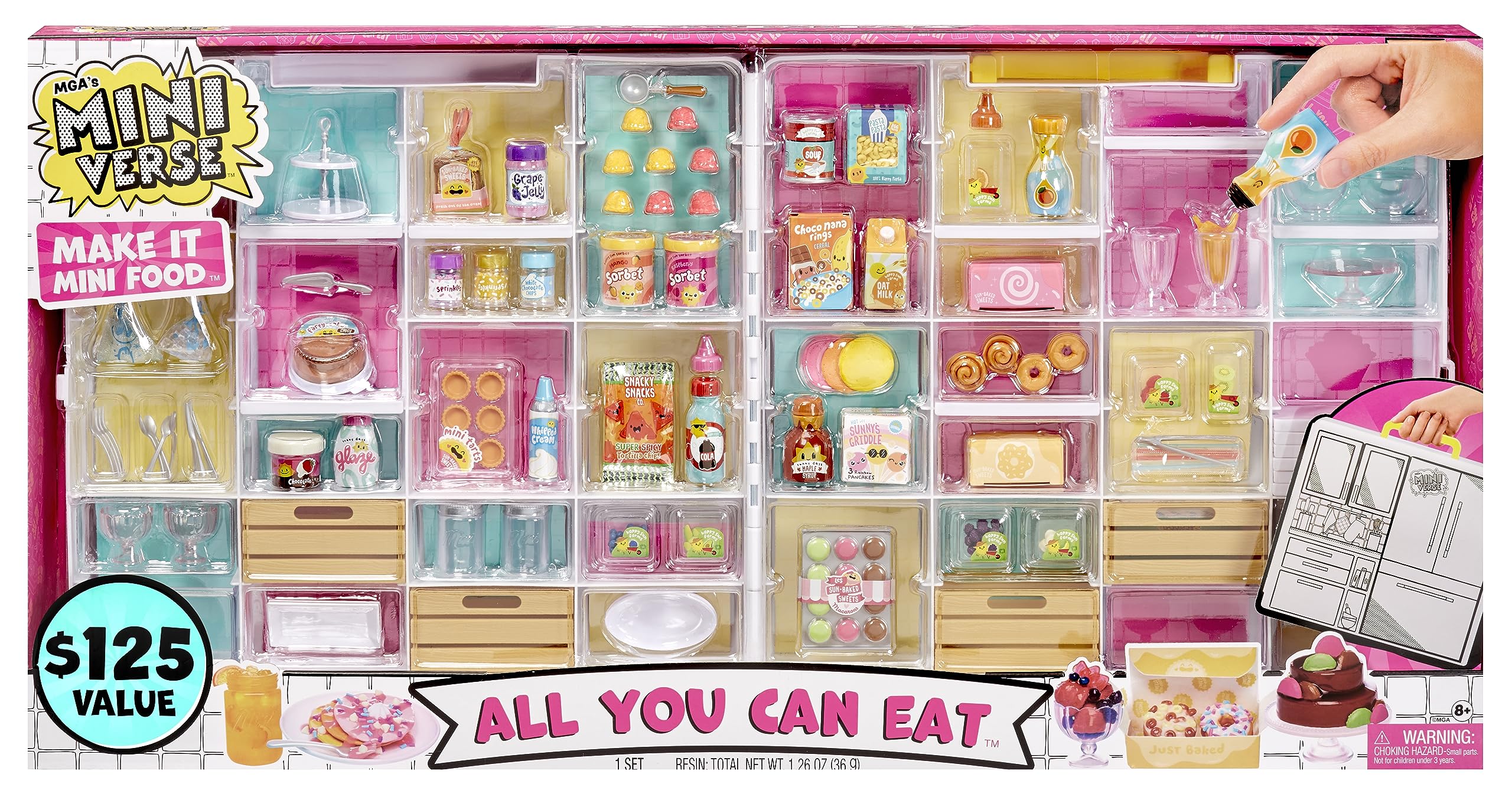 MGA's Miniverse Make It All You Can Eat Collectibles, DIY, Resin Play, Replica Food, NOT Edible, 8+