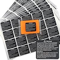 MILIVIXAY 500 Pieces Black Wax Melt Warning Labels Candle Warning Labels Stickers Wax Melt Warning Labels for Clamshell, 1.8 x 1.5 inches.