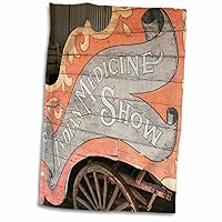 3dRose Tucumcari, New Mexico, USA. Old Medicine Show Wagon - Towels (twl-251246-1)