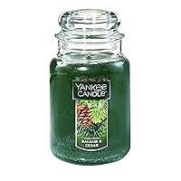 Balsam & Cedar Scented, Classic 22oz Large Jar Single Wick Candle, Over 110 Hours of Burn Time | Holiday Gifts for All