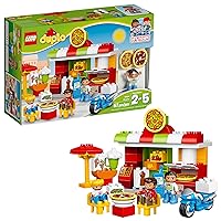 LEGO DUPLO My Town Pizzeria 10834, Preschool, Pre-Kindergarten Large Building Block Toys for Toddlers (57 Pieces)