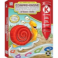 Comprehensive Curriculum of Basic Skills Preschool Workbook Age 4-5, Math, Reading Comprehension, Letter Recognition, Alphabet, Colors, Shapes, Counting and More, Pre K Workbooks (544 pgs)