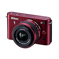 Nikon 1 J2 10.1 MP HD Digital Camera with 10-30mm VR Lens (Red)