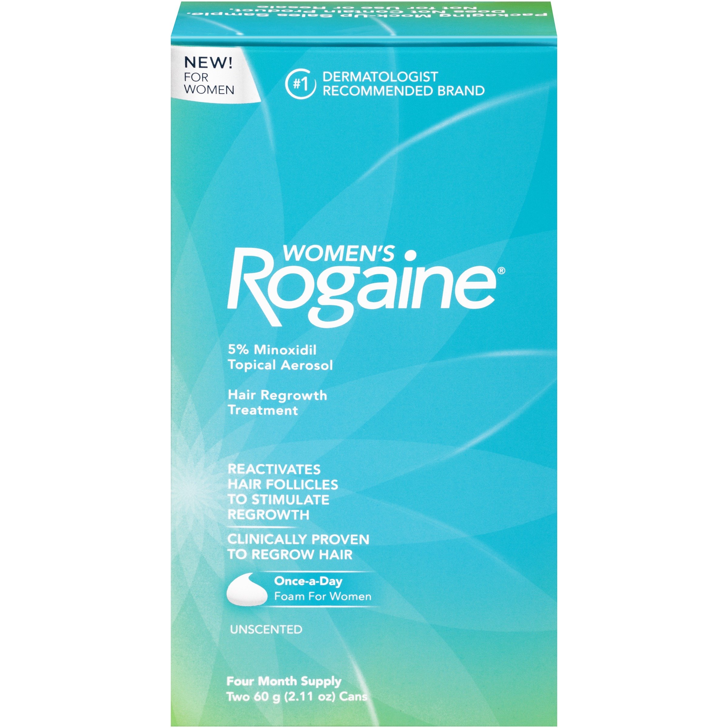 Rogaine for Women Hair Regrowth Treatment Foam, 4 Month Supply,4.22 Ounce