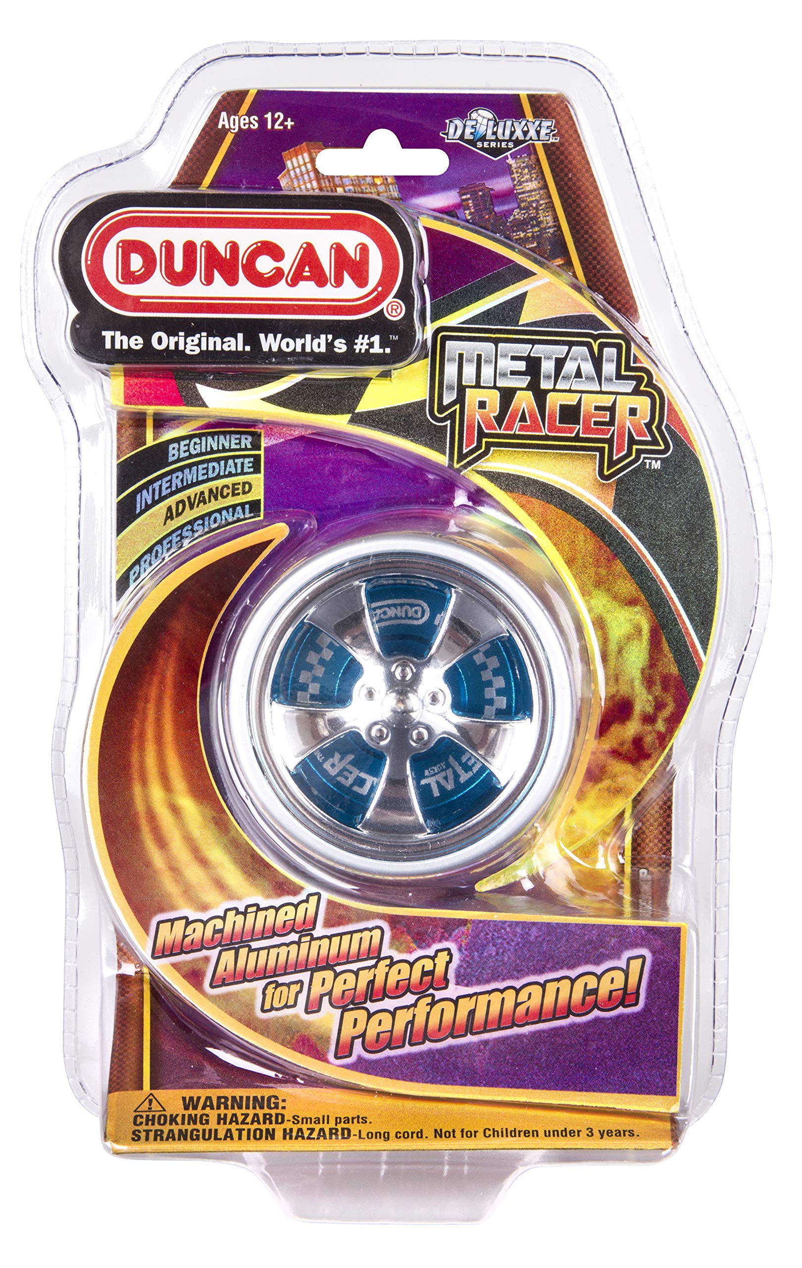 Duncan Toys Metal Racer Yo-Yo, Aluminum Advanced Level Yo-Yo with Racer Caps and SG Sticker Response, Mystery Color