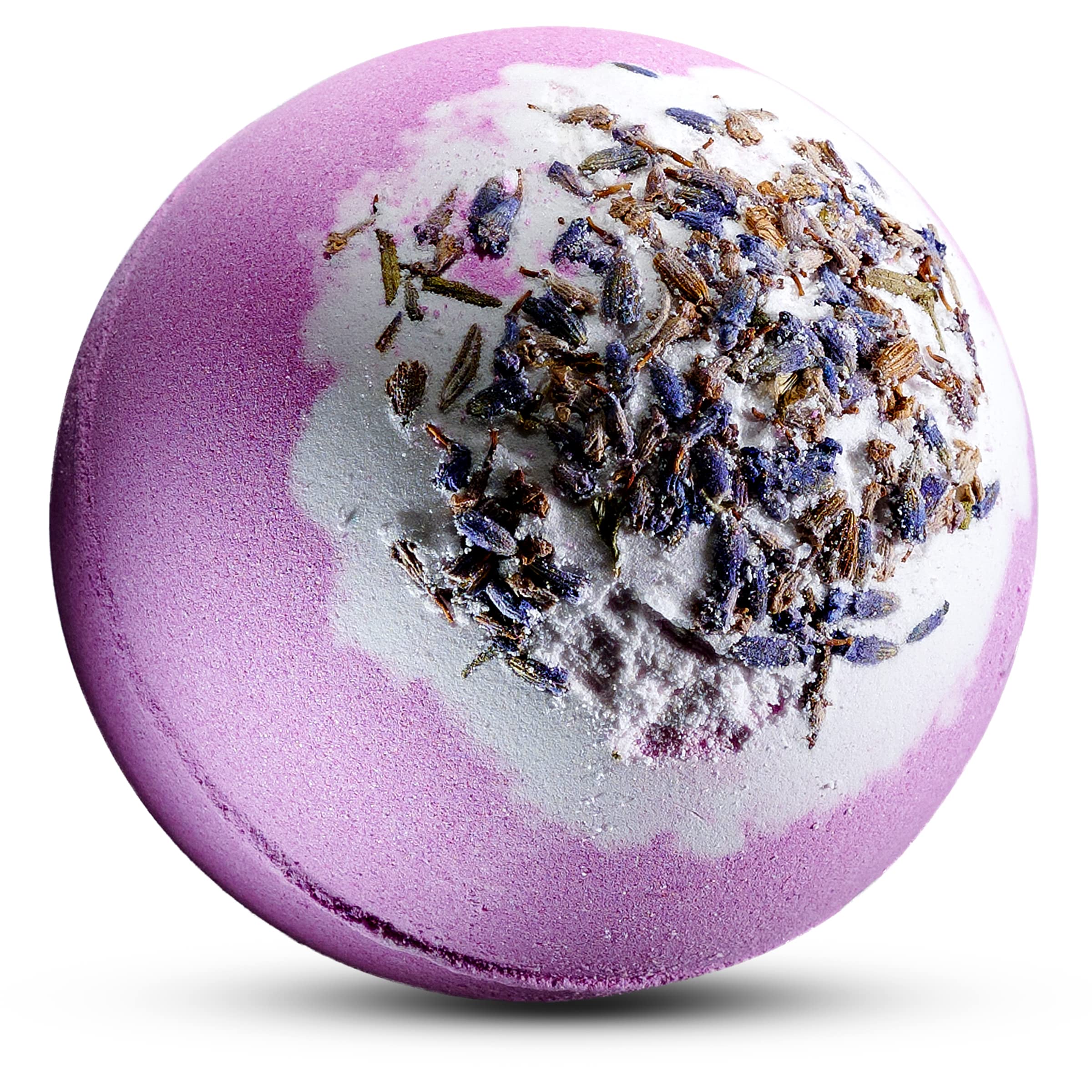 Lavender Bath Bombs for Women, Handmade Self Care Gifts for Relaxing and Relaxation Pampering Bath and Body Spa Ball, Birthday Gift Idea for Women, Men, Mom, Dad - 7oz Fizzy with Natural Lavender Oils